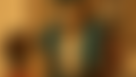 A cool, anthropomorphic lion wearing aviator sunglasses, a teal leather jacket, and a white shirt stands confidently in front of a group of children. His right arm is tattooed with swirling patterns, and a small, friendly ferret perches on his shoulder. He gestures calmly to a young boy in an orange shirt who faces him, while several other animal-eared silhouettes watch from the foreground. The scene has a warm, vintage comic-book tone.