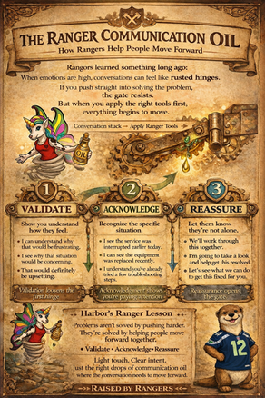 Harbor and the Communication Oil Lesson