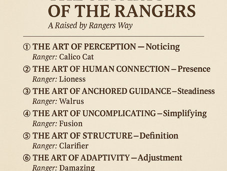 THE SIX ARTS OF THE RANGERS