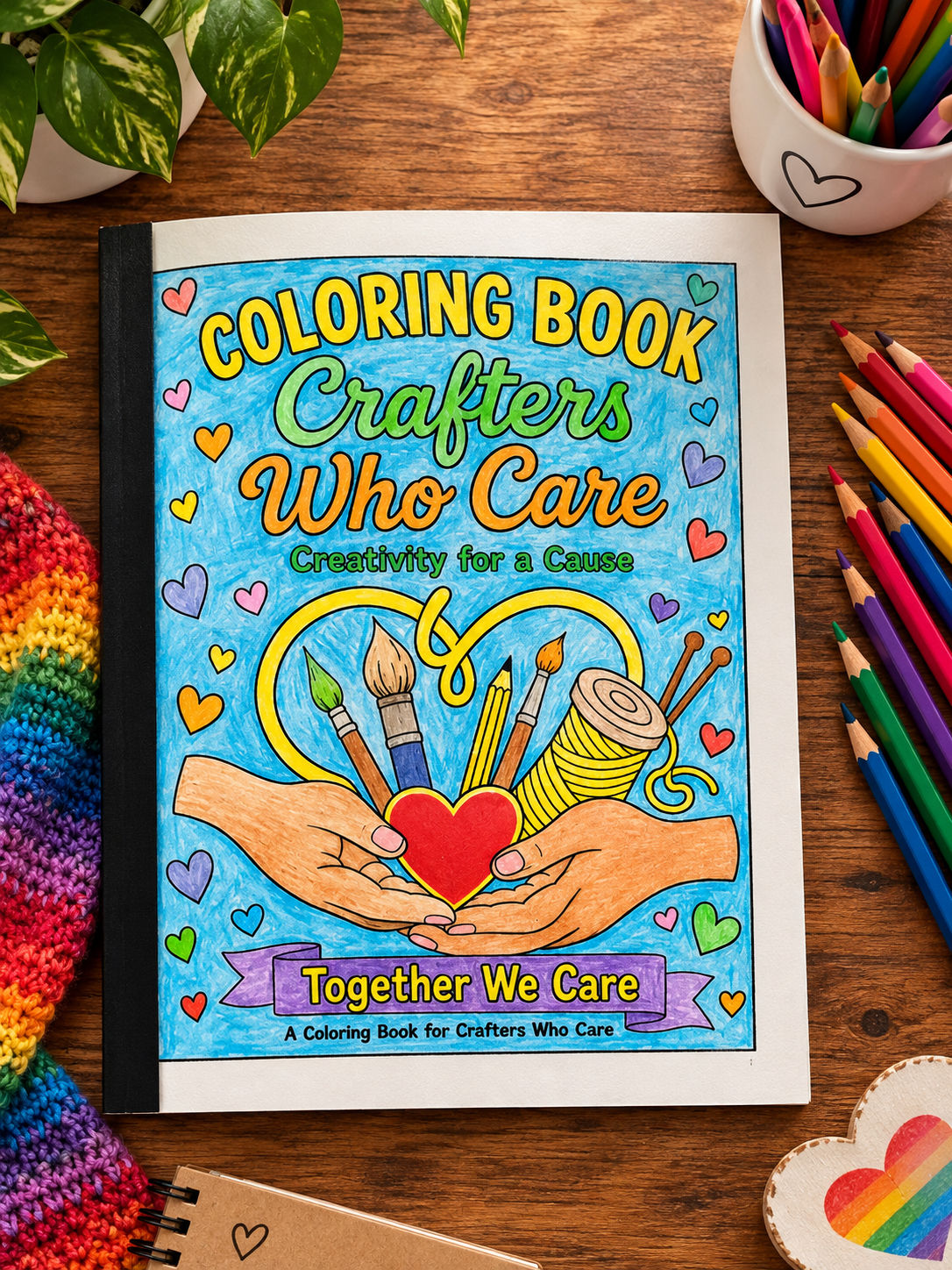 Together We Care™ Coloring Book - by Crafters Who Care