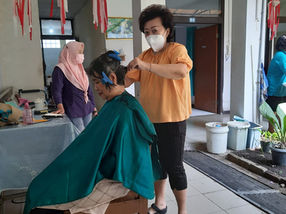 Service at Old Folks Home by SSSGC Bandung, Indonesia