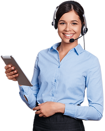 BDC girl with tablet