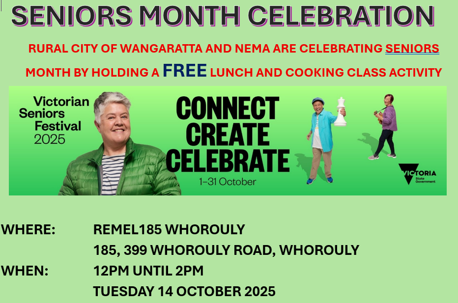 SENIORS MONTH FREE LUNCH