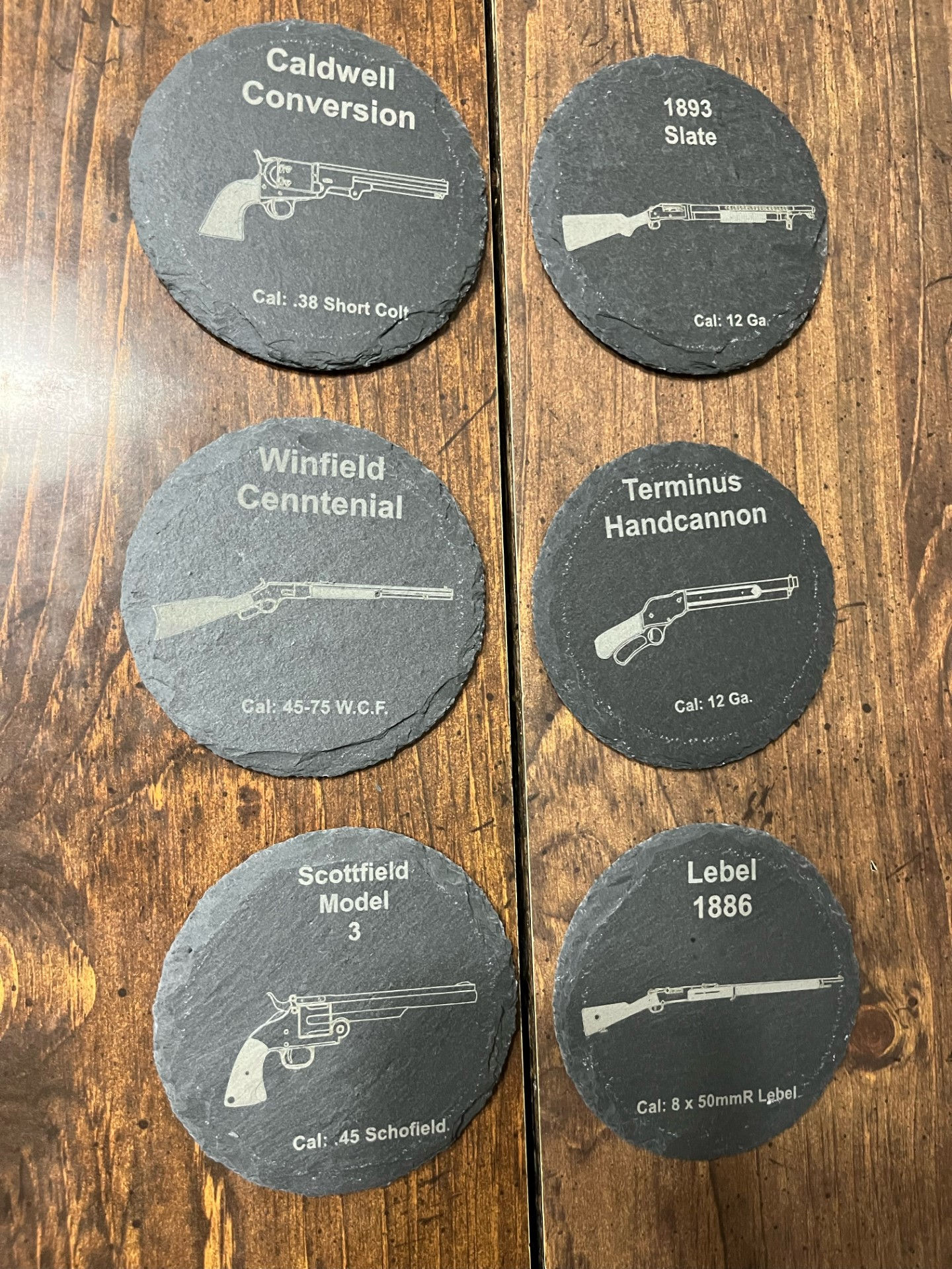 Hunt Showdown Weapons Slate Coaster 6 Pack