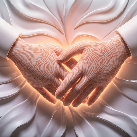 Thumbnail: Hands over the Sacral Chakra Area creating Healing Energy