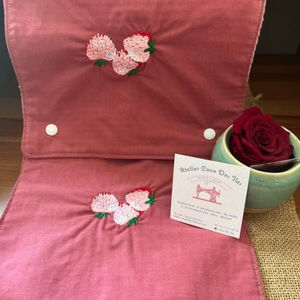 Essuie-tout brodé 6 feuilles de 25x25