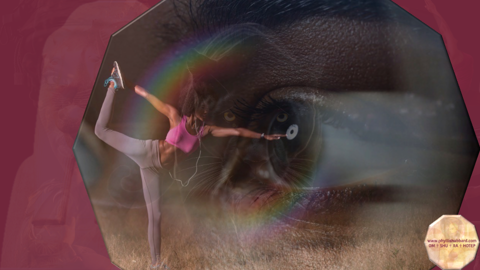 Black woman demonstrating yoga and deep insight