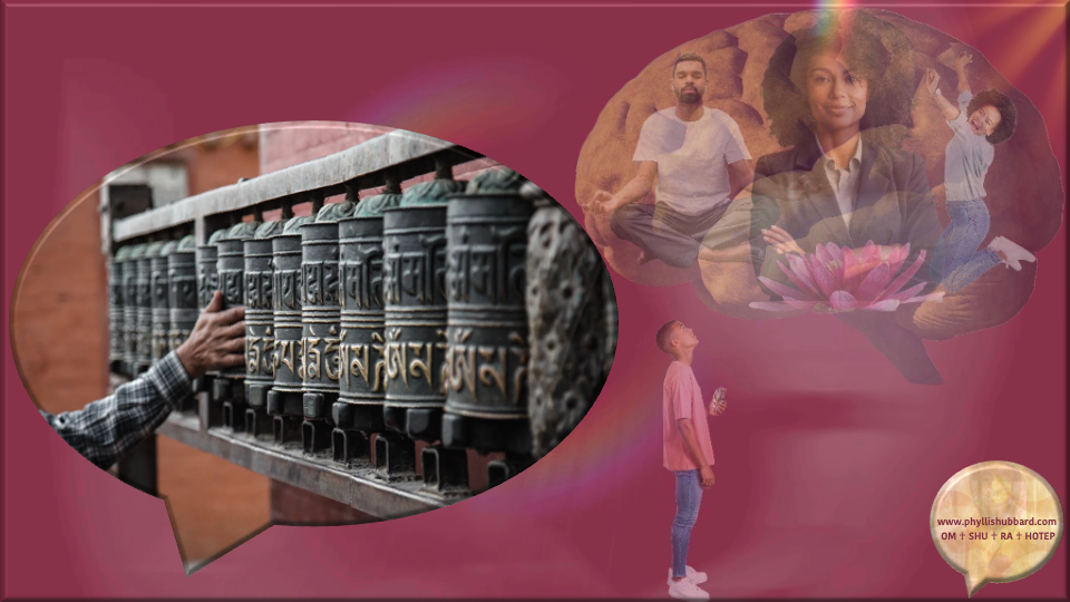 Tibetan prayer wheel