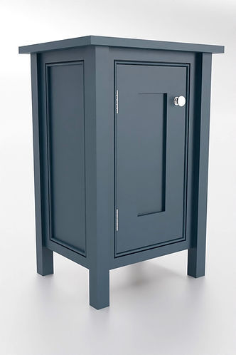 Thumbnail: Hamptons Bedside Table, Single Door