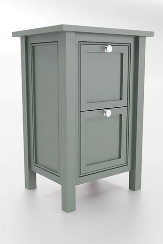 Thumbnail: Hamptons Bedside Table, 2 Drawer