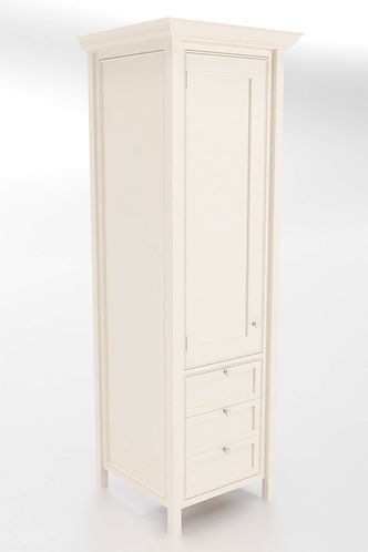 Thumbnail: Hamptons Wardrobe, Single Door and 3 Drawers