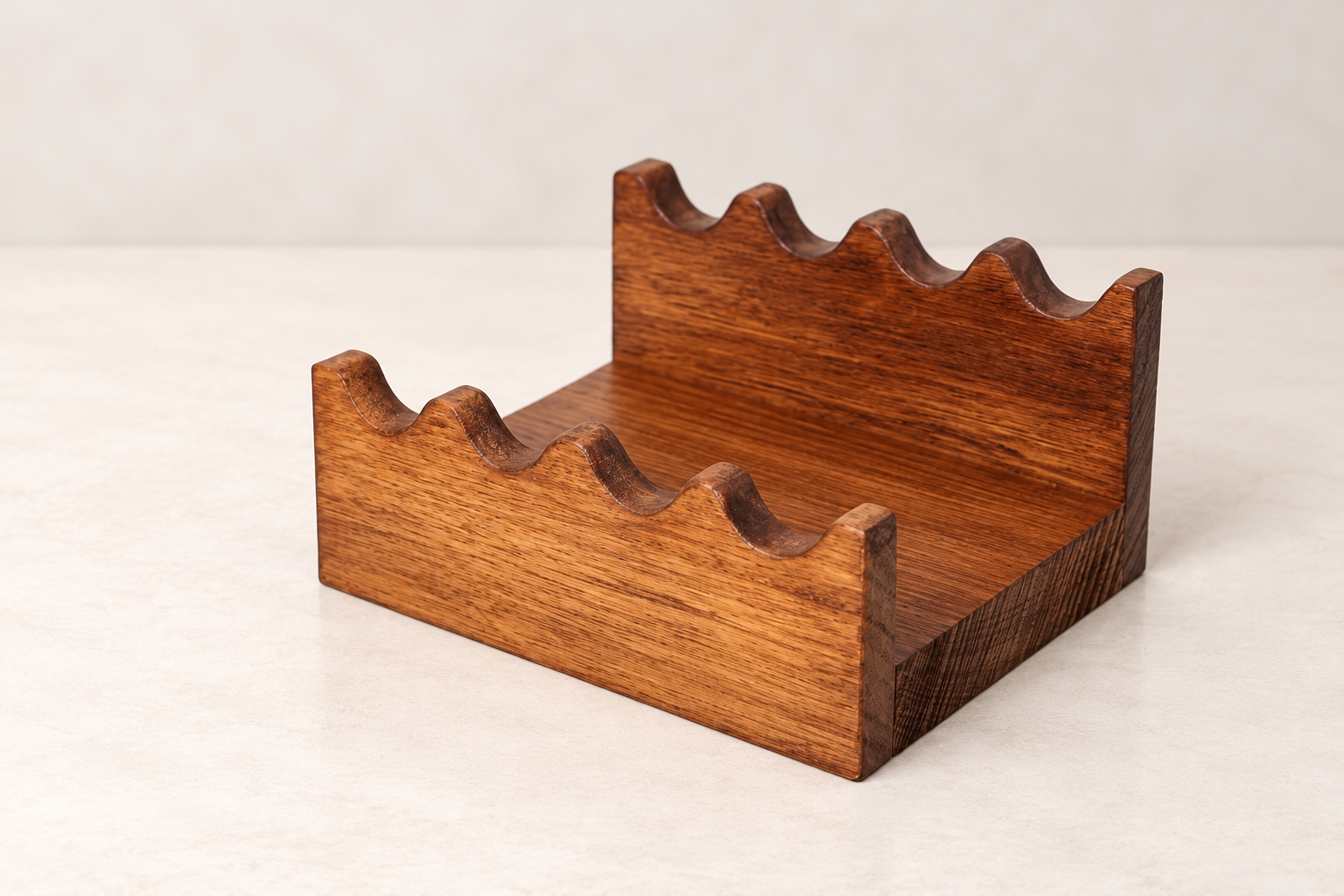Tasmanian Oak Brush Holder 4 Slot