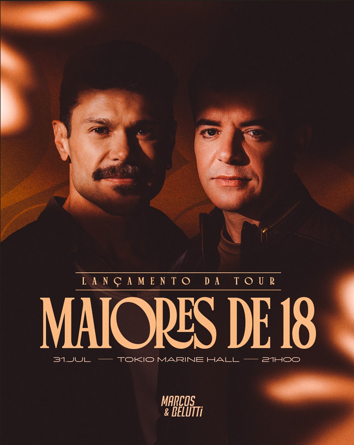 ''TOKIO MARINE HALL RECEBE MARCOS & BELUTTI E SIMONE EM PROGRAMAÇÃO MUSICAL NESTE FIM DE SEMANA''