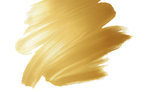 gold paint brush stroke