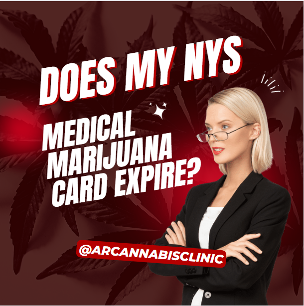 a woman holding her arms thinking:  Does My NYS Medical Marijuana Card Expire?