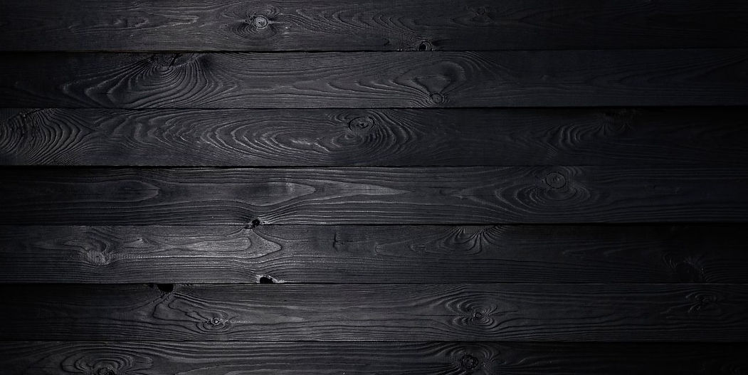 Black wooden planks
