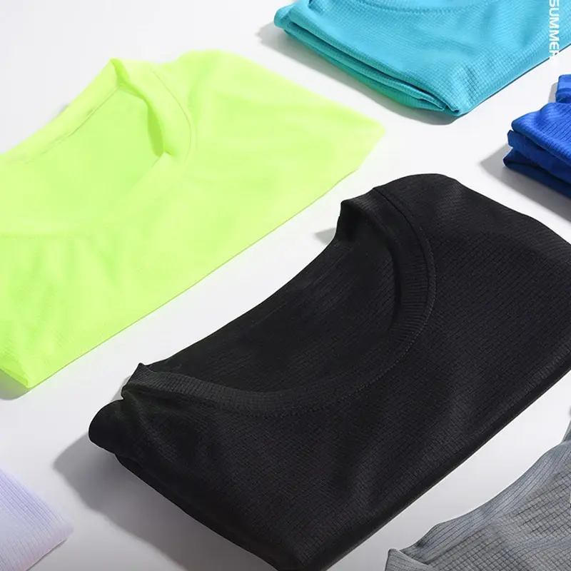 Thumbnail: 1 Piece Men's Short Sleeve Undershirt Man Athletic T-Shirt Quick Drying