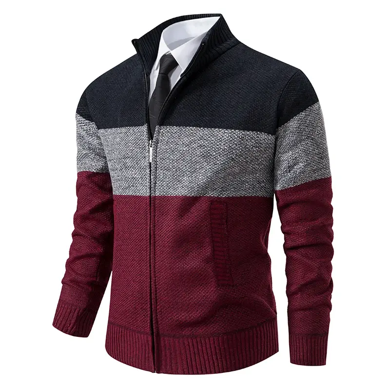Miniatura: Cardigan Sweater Men's Autumn and Winter New Stand-Up Sweater Trend Sweater Coat