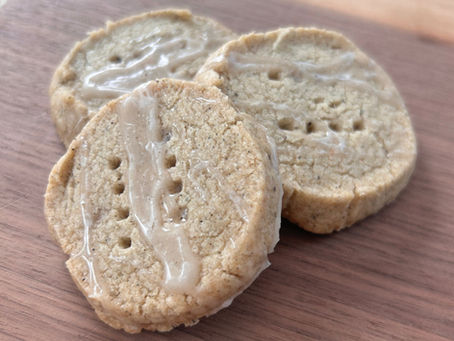 gluten free london fog shortbread cookies
