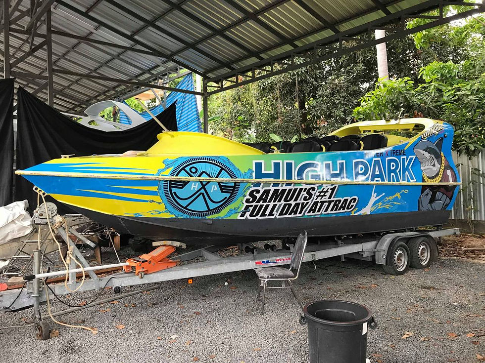 Speed boat sticker wraps - สติ๊กเกอร์ติดเรือ