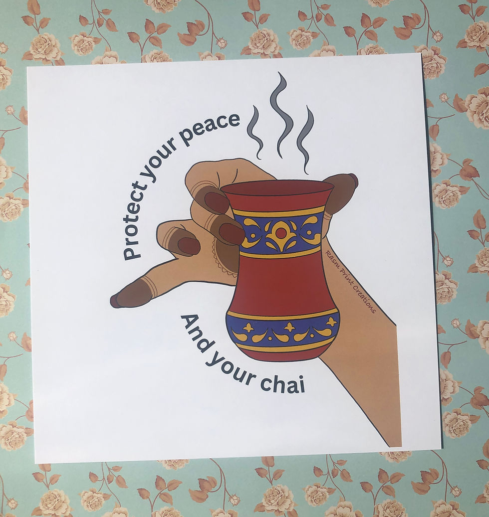 Thumbnail: Protect Your Peace & Chai Print