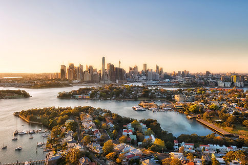 aerial landscape of Sydney