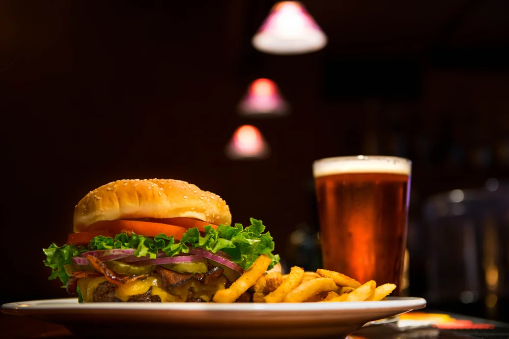 Burger et bière