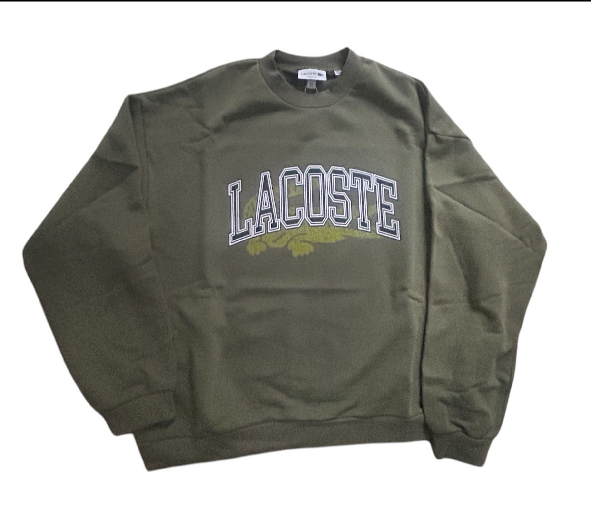 Lacoste khaki green sweatshirt