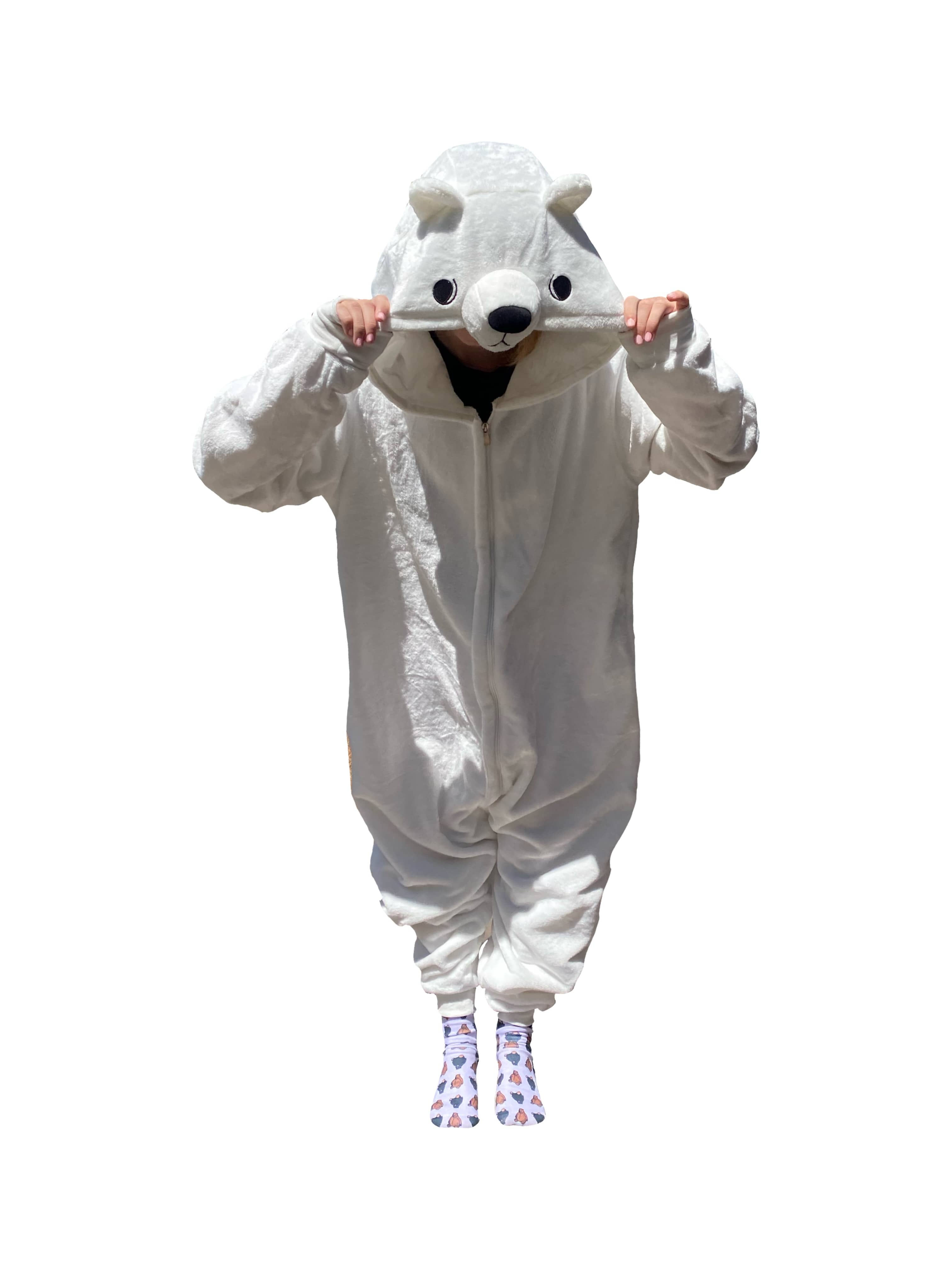Polar bear onesie front view