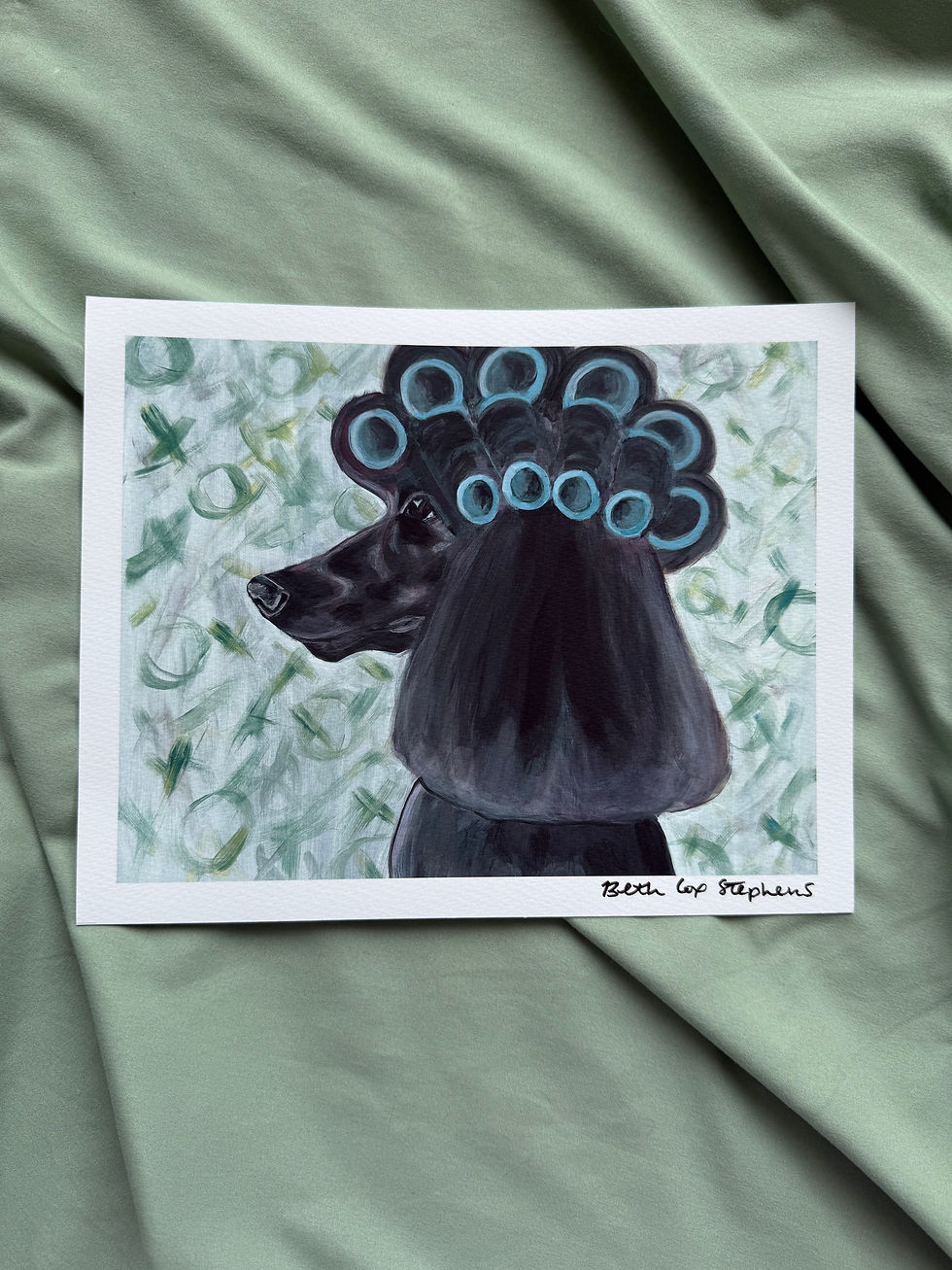 Pampered Poodle Print