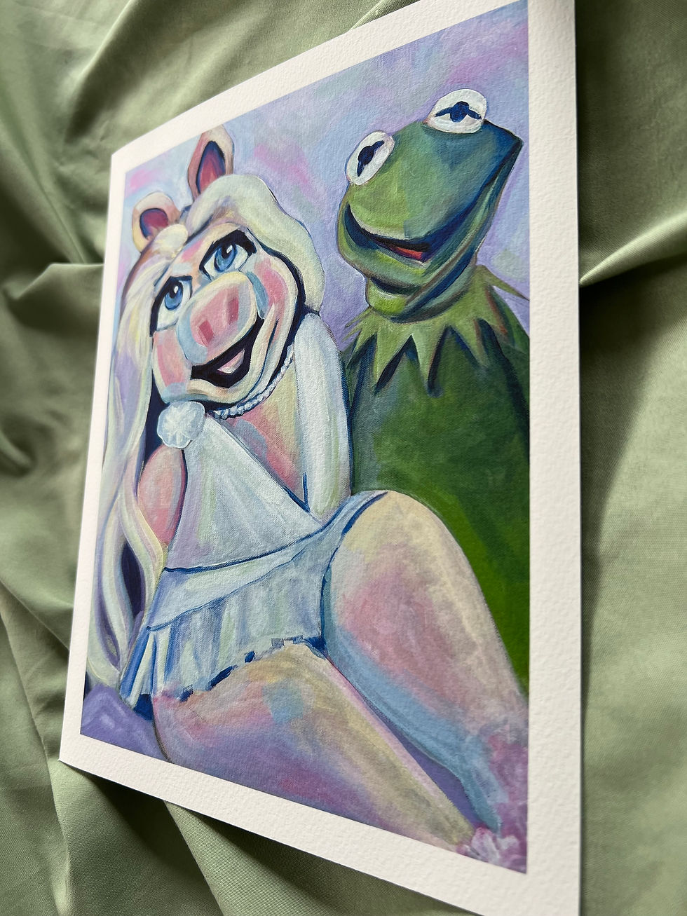 Thumbnail: Miss Piggy and Kermit Print