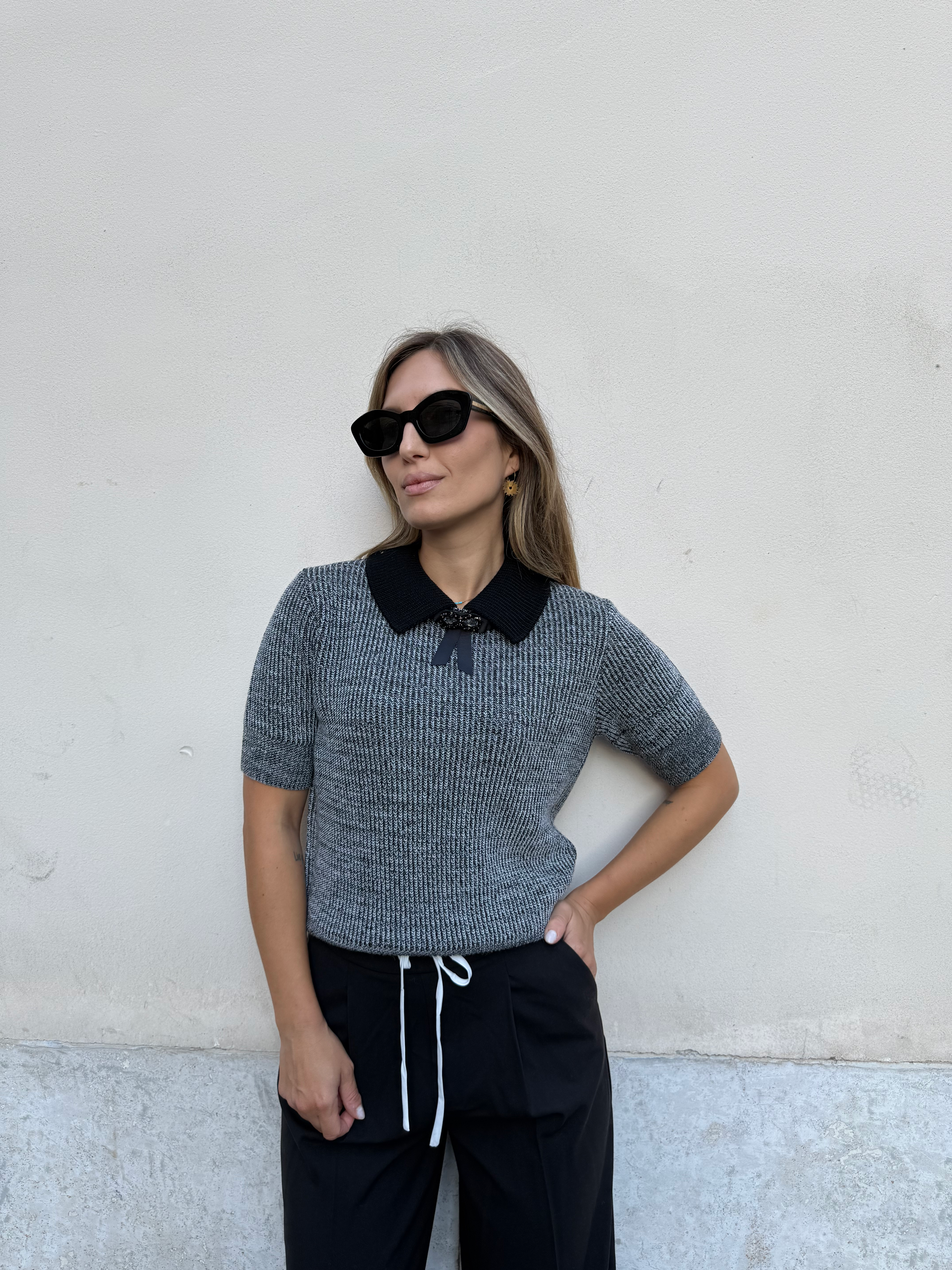 Haveone - Maglione manica corta