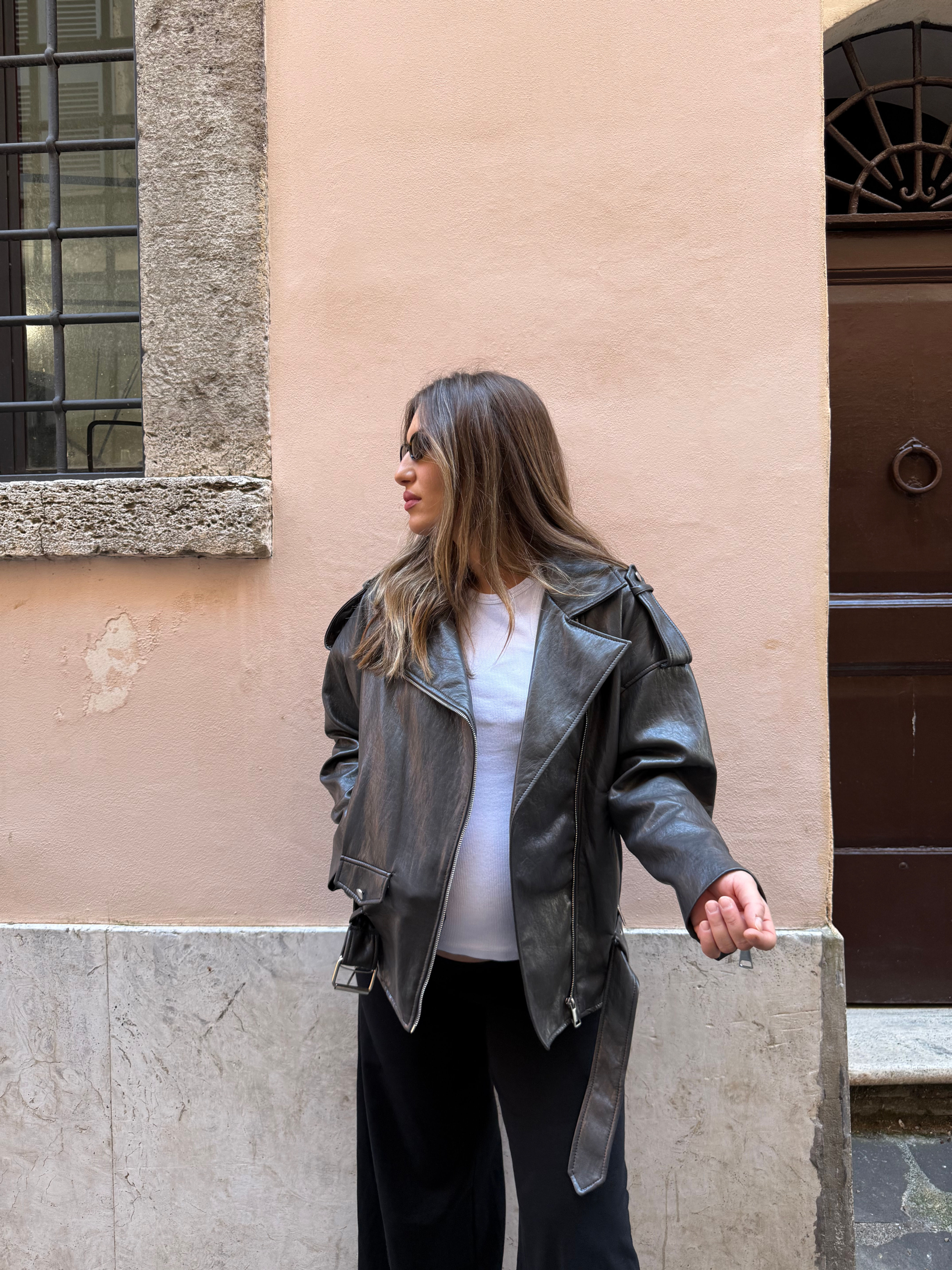 Haveone - Giacca modello chiodo