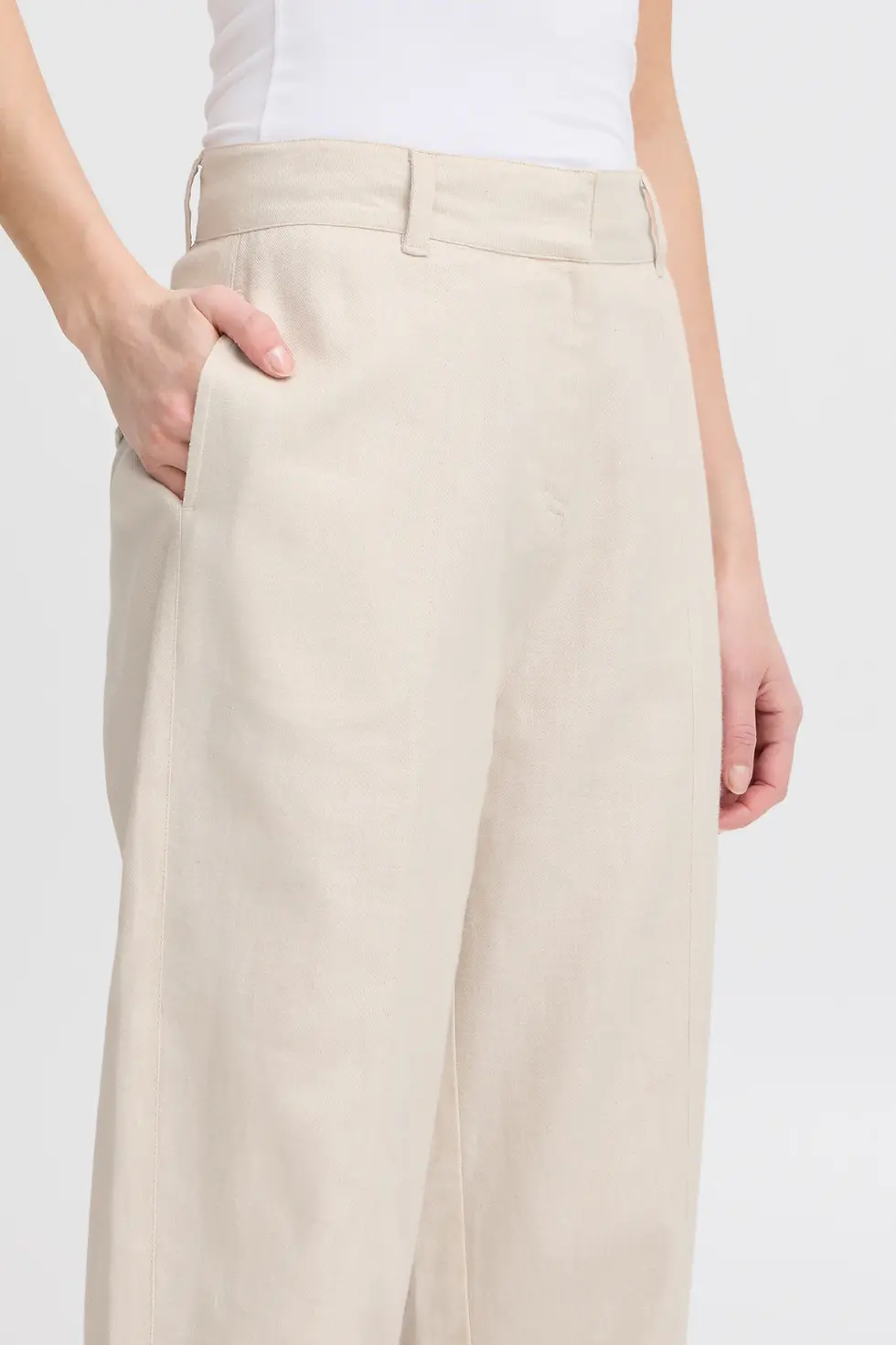 Miniatura: Ichi - Pantalone baggy lino e cotone