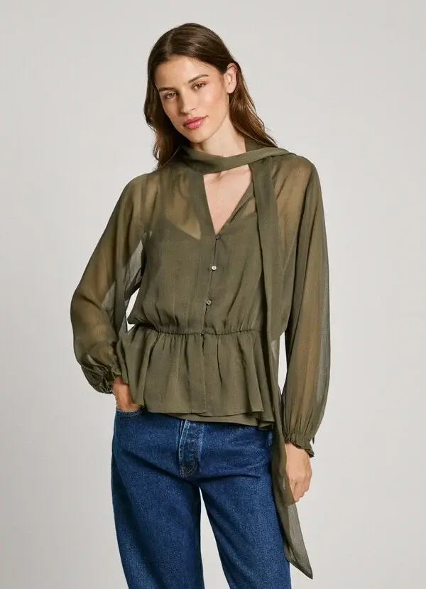 Pepe Jeans - Blusa chiffon