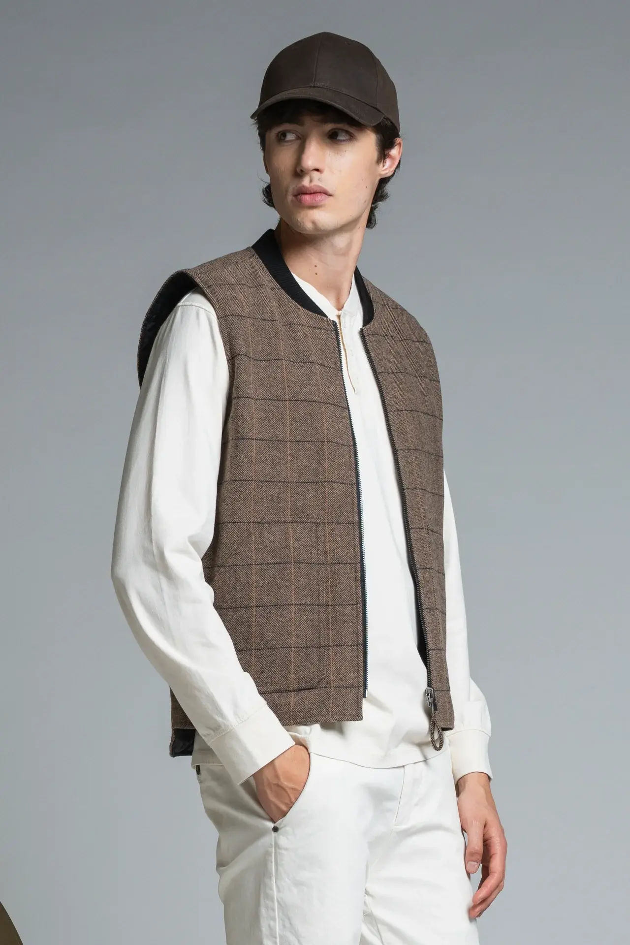 Impure - Gilet check reversibile Martin