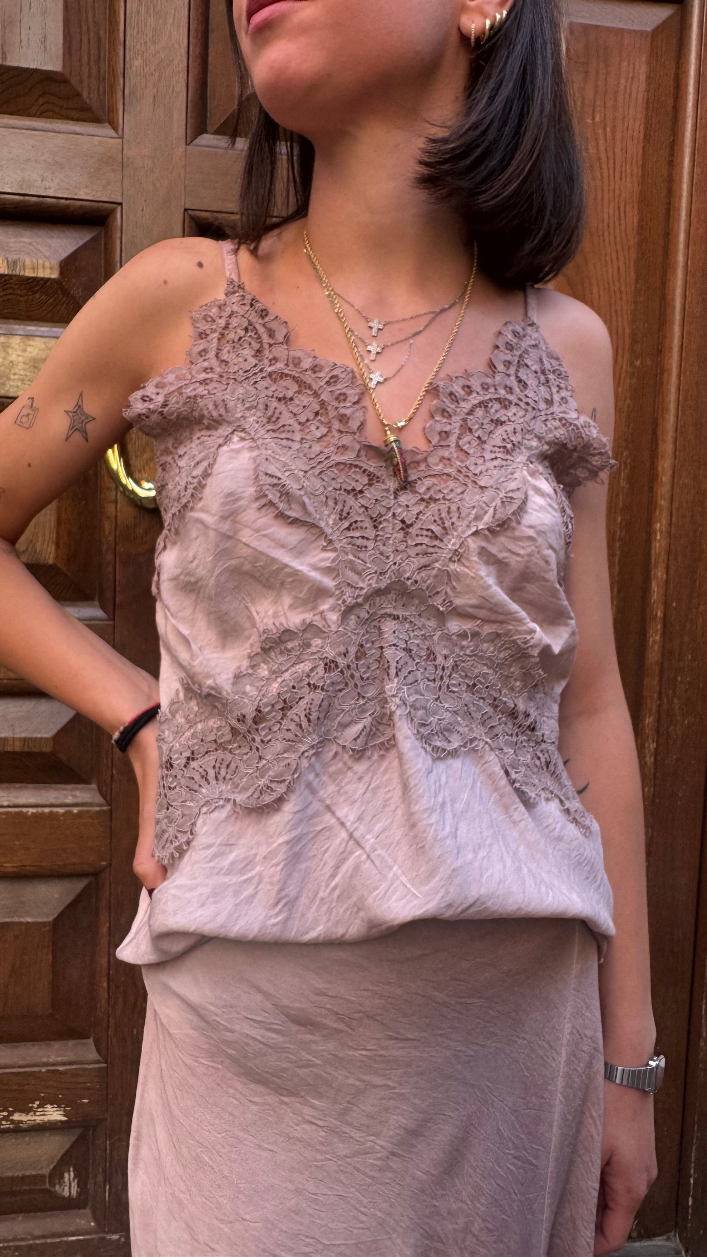 Haveone - Top con merletto