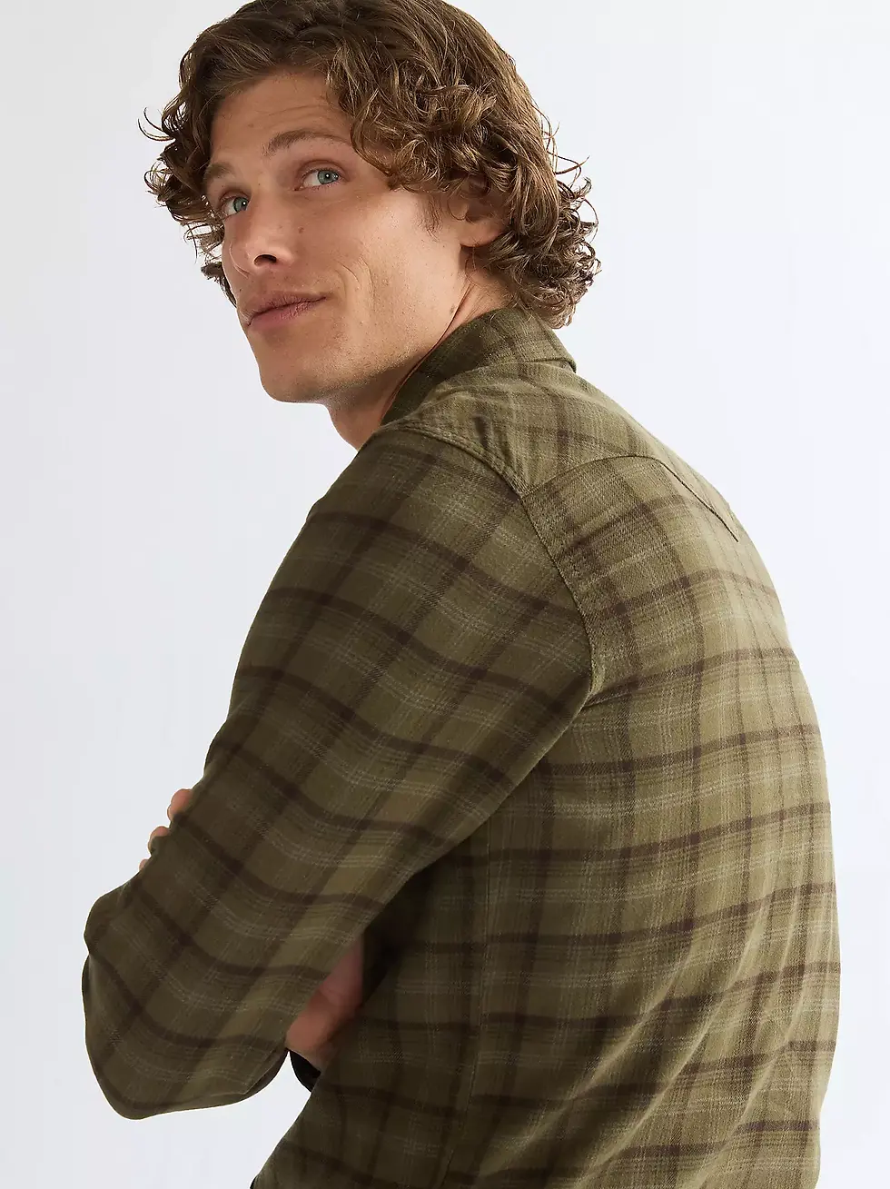 Miniatura: Wrangler - Camicia scozzese oliva