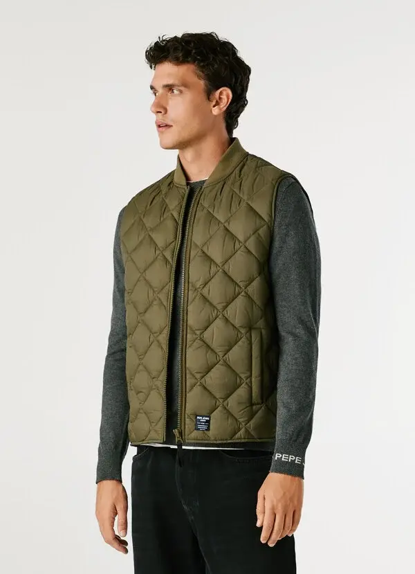 Miniatura: Pepe Jeans - Gilet trapuntato verde militare