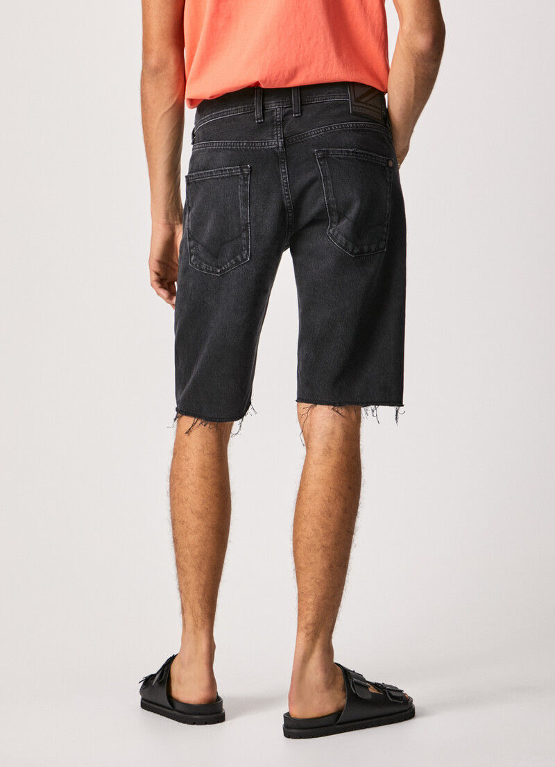 Miniatura: Pepe Jeans - Shorts in denim sfrangiato