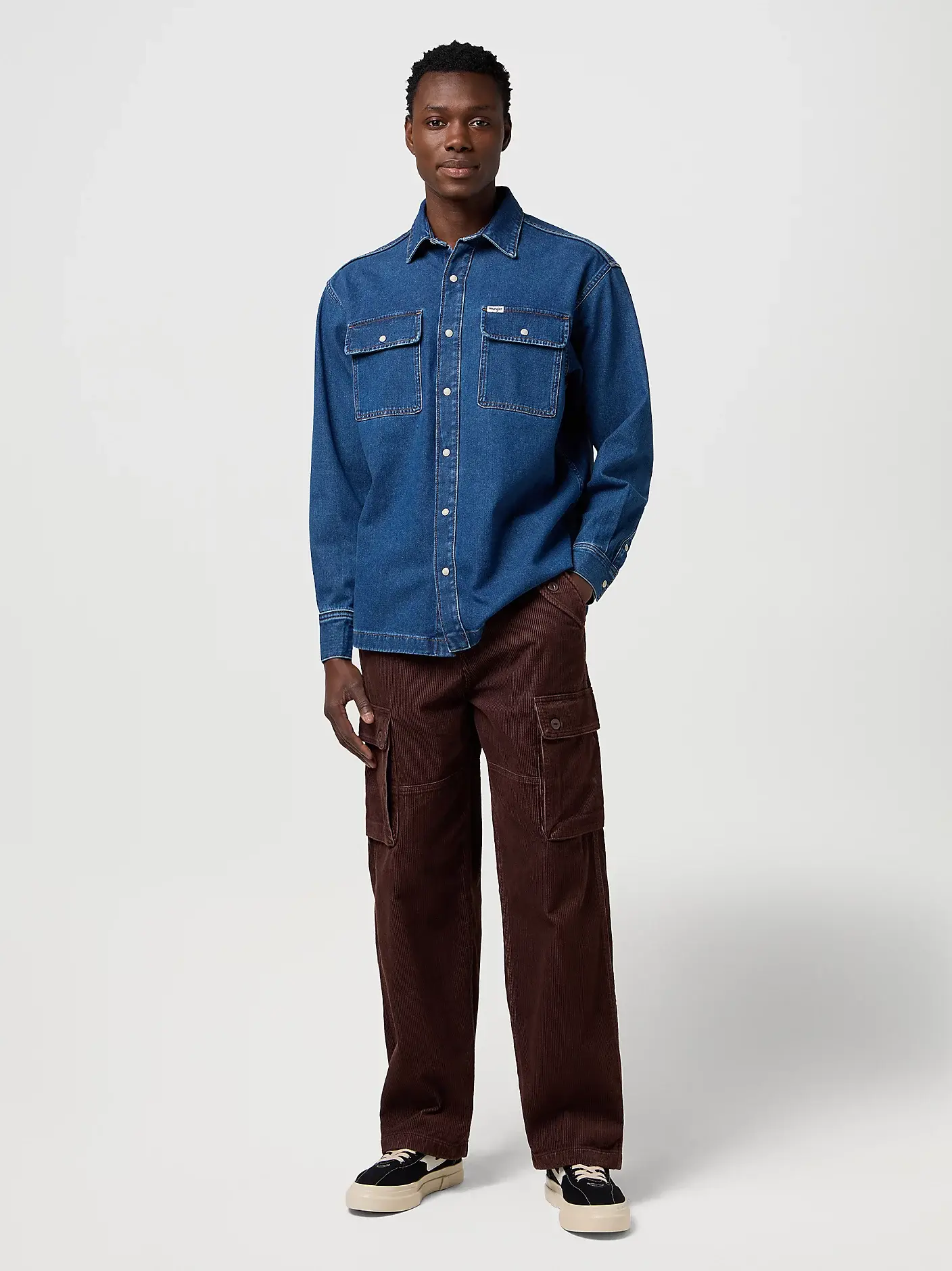Wrangler - Pantalone in velluto a coste Casey Jones