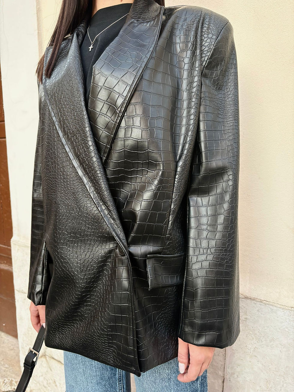 Miniatura: Haveone - Giacca in pelle cocco