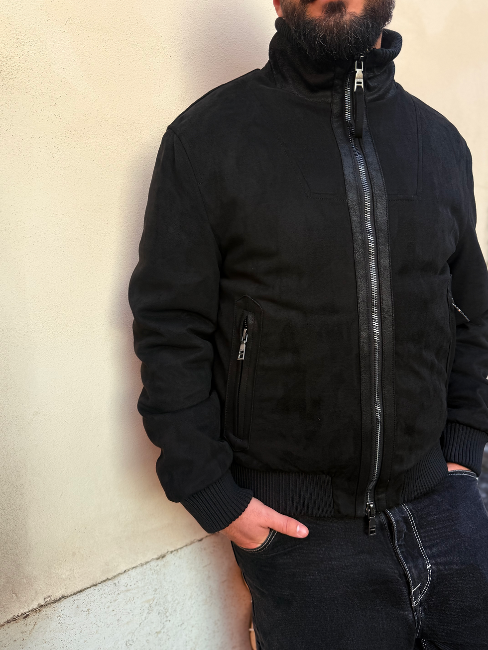 Miniatura: Seinse - Giaccone bomber scamosciato