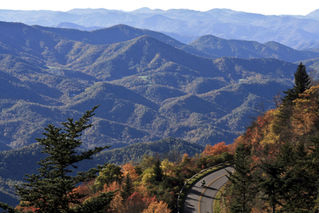 Blue Ridge Parkway to the Waterfalls.