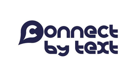 The Connect By Text logo features the word 'Connect' in a custom rounded typeface, with the letter 'C' enclosed in a speech bubble to form the brand icon.