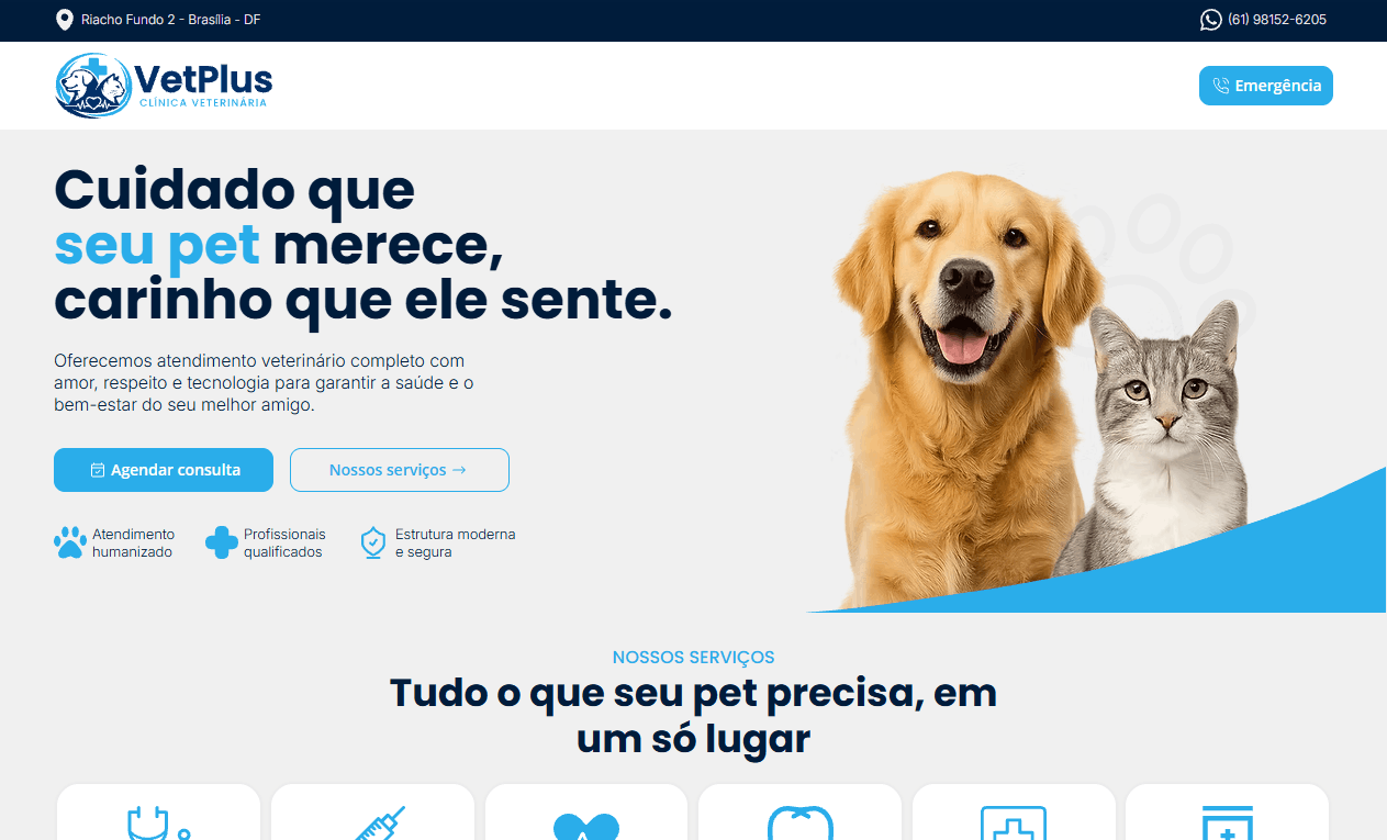 Veterinário - Landing Page