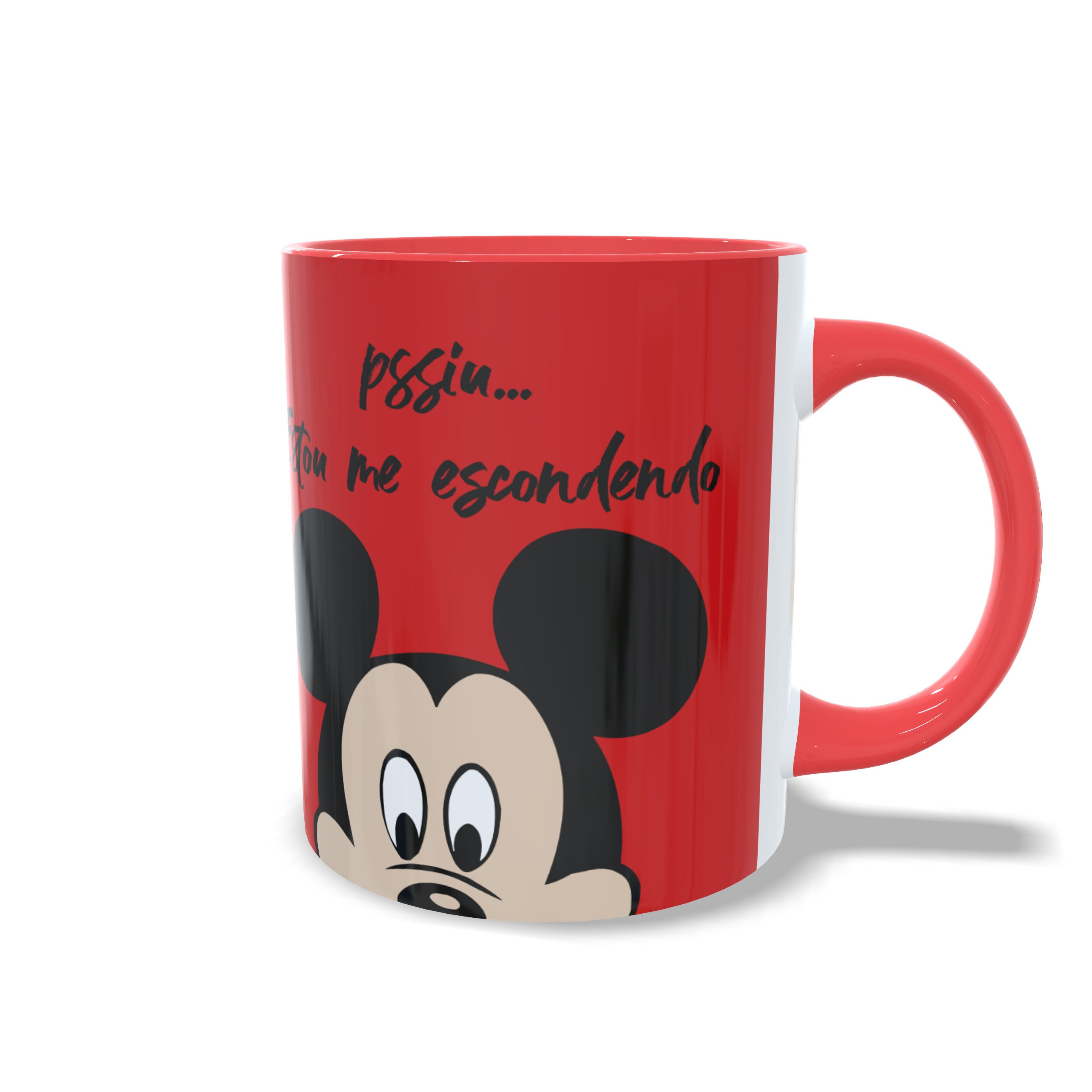 Caneca Personalizada "Mickey Alça Vermelha" - Personagens