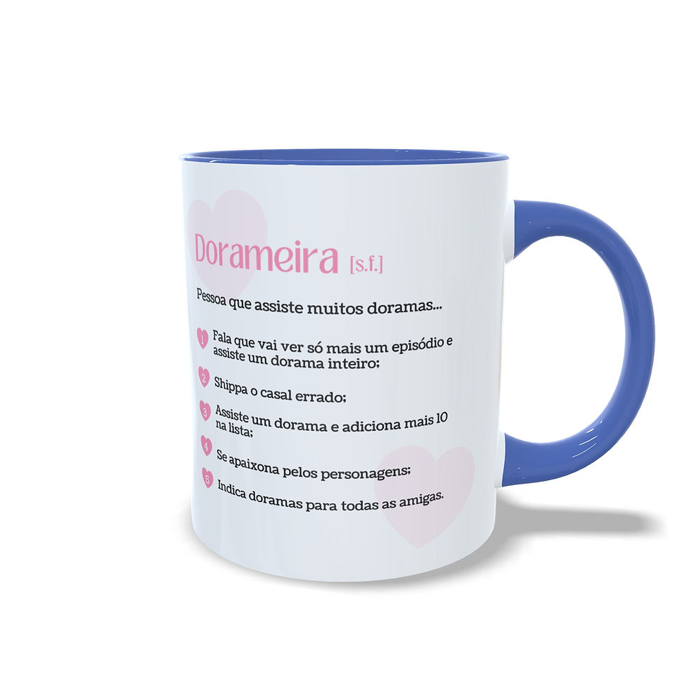 Miniatura: Caneca Personalizada "Dorameira" - Alça Colorida
