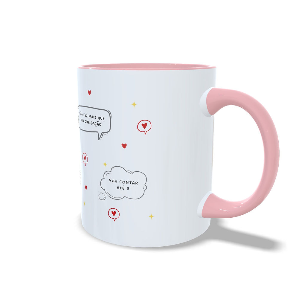 Miniatura: cópia de Caneca Personalizada "Frases Mãe" - Alça Colorida