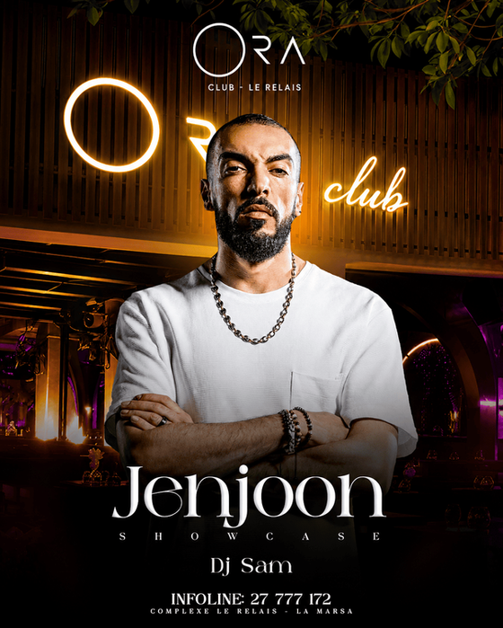 JenJoon, rappeur tunisien, en performance live à ORA Club Gammarth